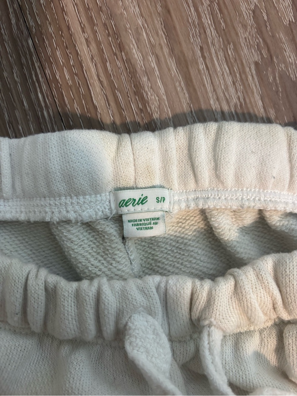 Aerie Cream Tie-Dye Jogger Pants - Picture 3 of 4